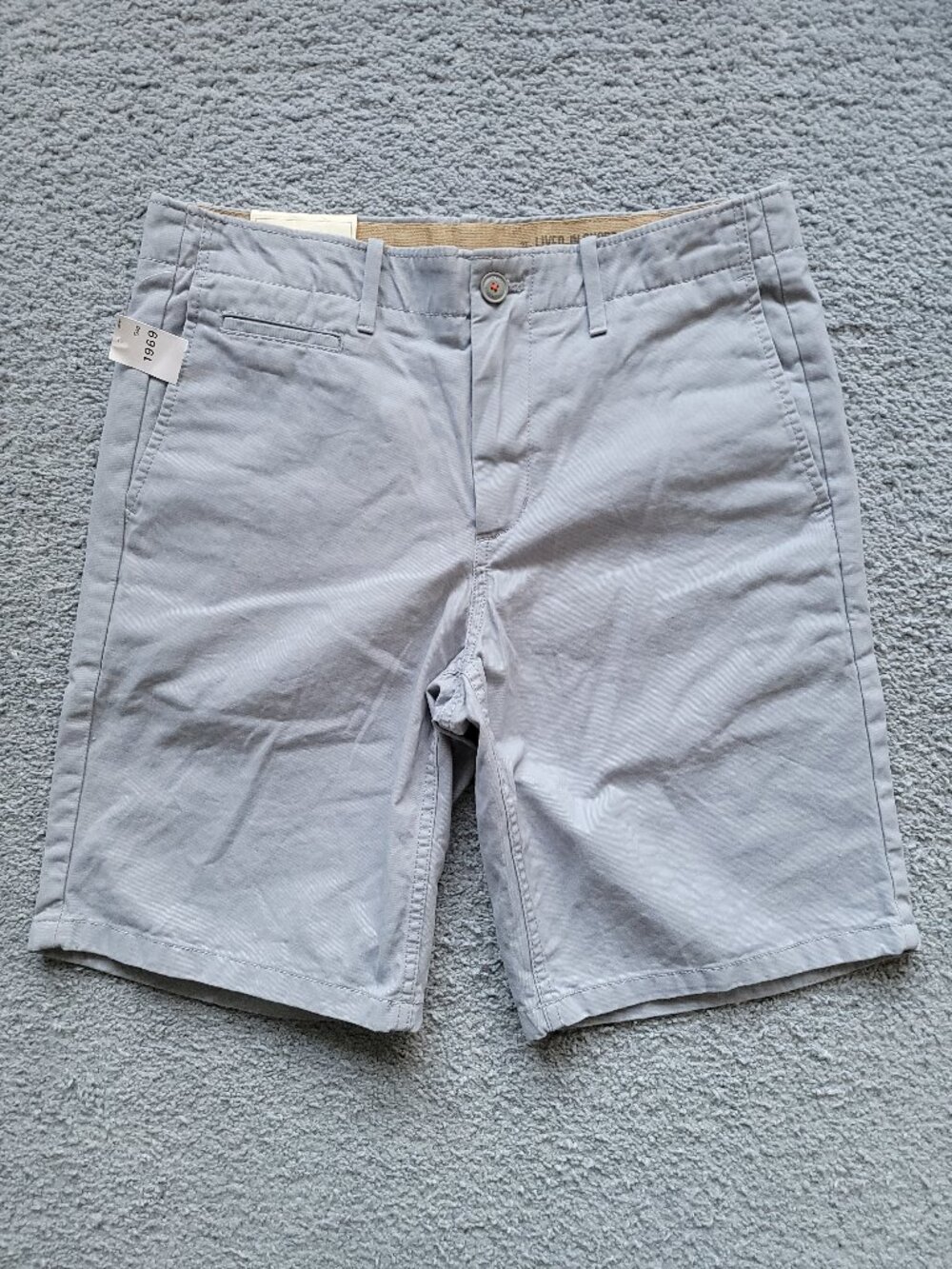 GAP 1969 Lived-In Slim Fit Chino Shorts "Blue Star" Mens Size 30 NWT